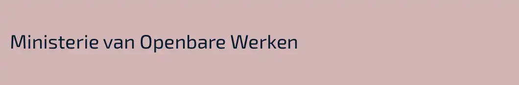 Ministerie van Openbare Werken 
